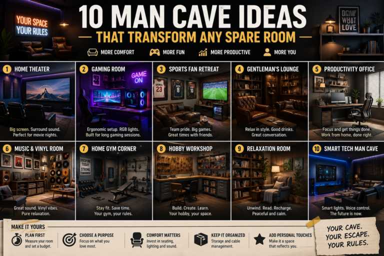 10 Man Cave Ideas That Transform Any Spare Room