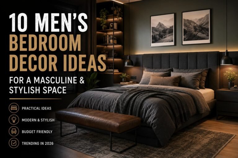 10 Men’s Bedroom Decor Ideas for a Masculine and Stylish Space